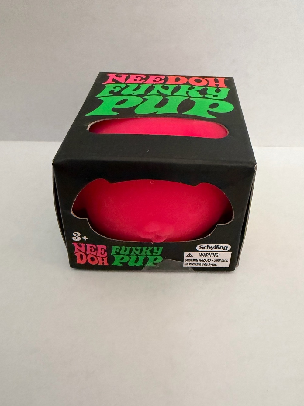 Neen Doh Funky Pup Pink Squishy Toy in Original Box NWT